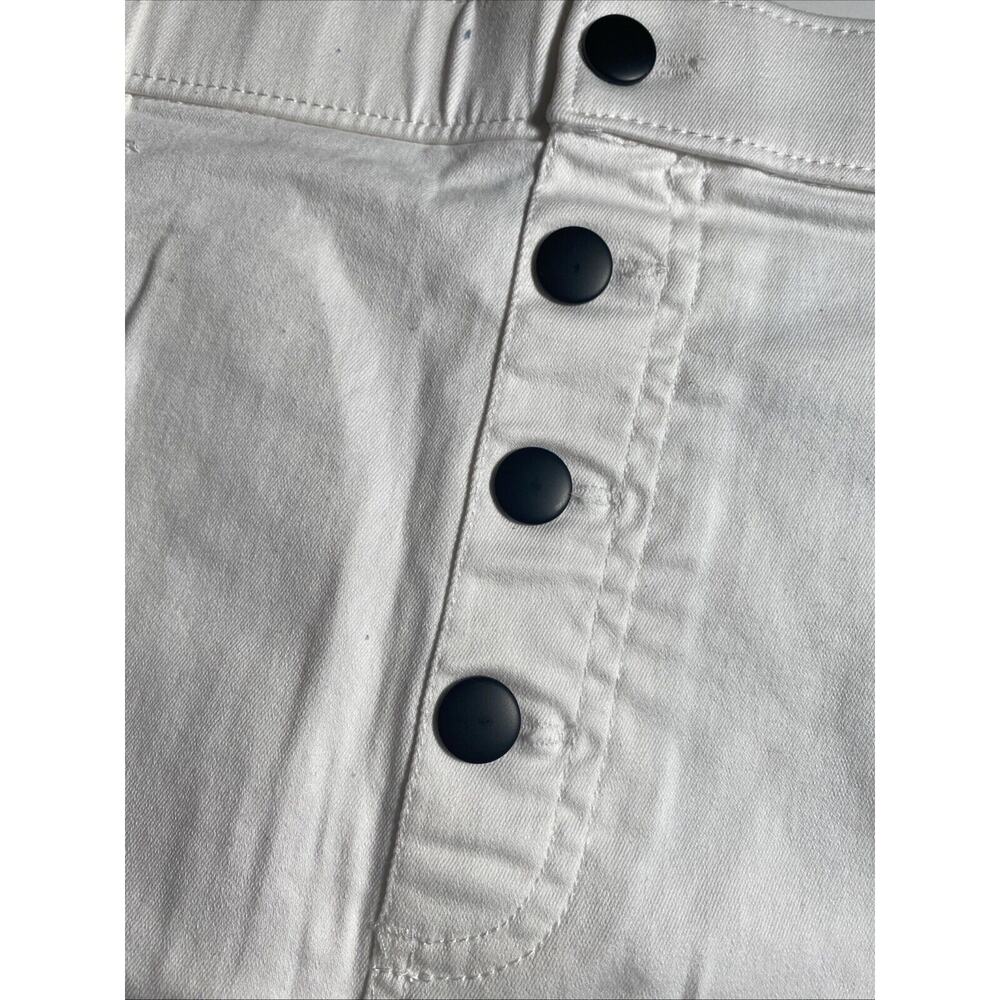 HUE New Tuxedo Cutoff Denim Mini Skirt Size XL NEW - Picture 7 of 8